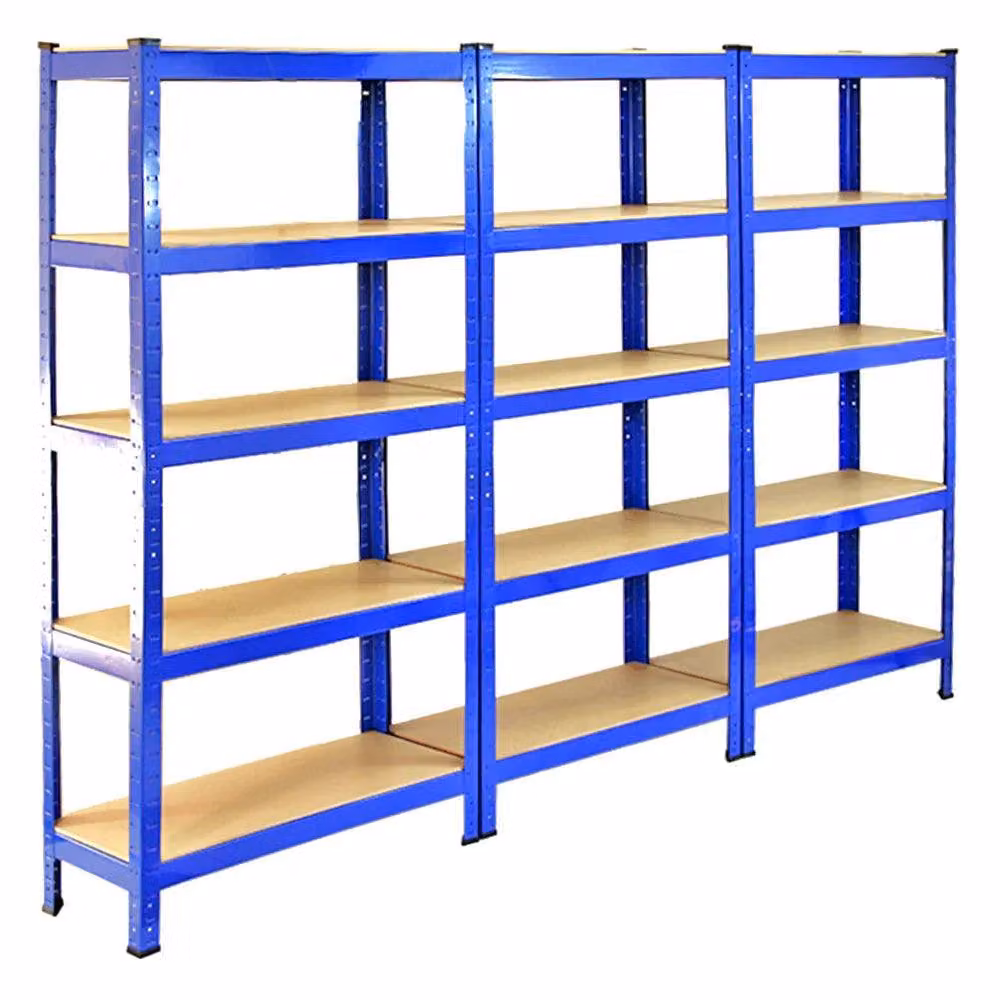 Monstershop Monster Racking T-Rax Heavy Duty Shelving Units, Blue, H x W x D: 150 x 75 x 30 cm – 3