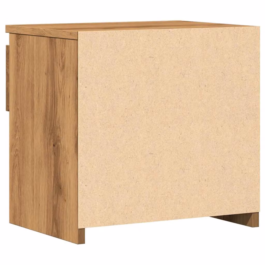 Berkfield Home Artisan Oak Bedside Cabinet in Brown, W/D/H: 40 x 30 x 39 cm – 5