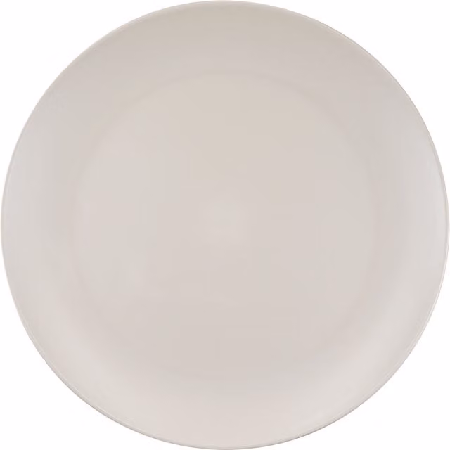 Natural Elements Floral Recycled Plastic Dinner Plates, Set of 4, Diameter: 25.5 cm, Beige and Grey