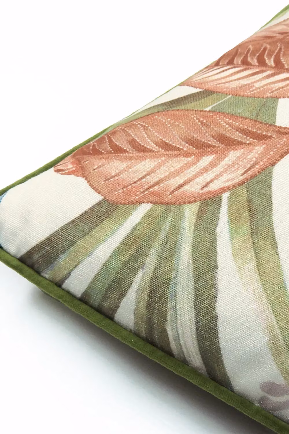 Prestigious Textiles Sumba Floral Printed Square Cushion in Coral, W/D/H: 50 x 50 x 50 cm – 3