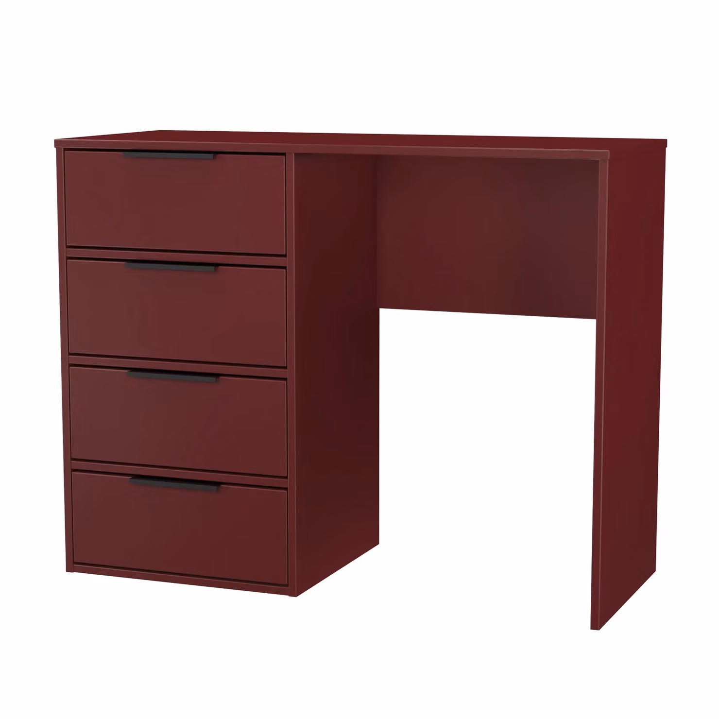 Ready Assembled 2 U Fuji 4 Drawer Vanity in Dark Red – 2