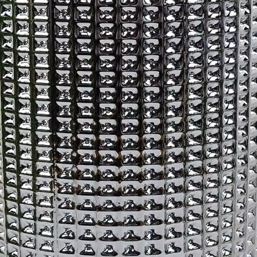 Botanik Premium Luxury Glass Tabletop Vase with Silver Dots, Height: 30 cm – 2