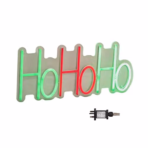 Samuel Alexander Ho Ho Ho Christmas Neon Flex LED Hanging Sign, W: 40 cm, H: 18 cm – 3