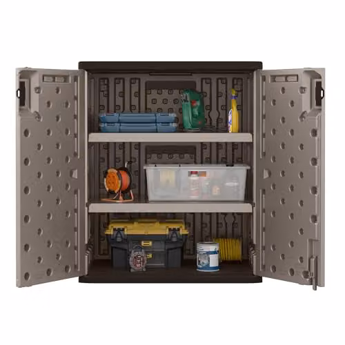 Rowlinsons Haven Base Storage Cabinet in Grey, W: 76 cm, D: 51 cm, H: 91 cm – 4