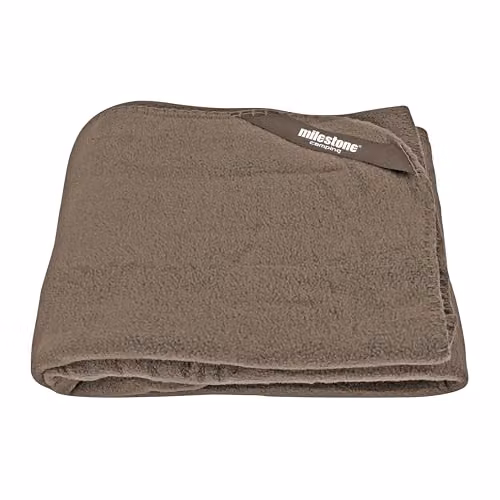 Milestone Camping Thermal Fleece Blanket in Sand, W/D: 120 x 150 cm
