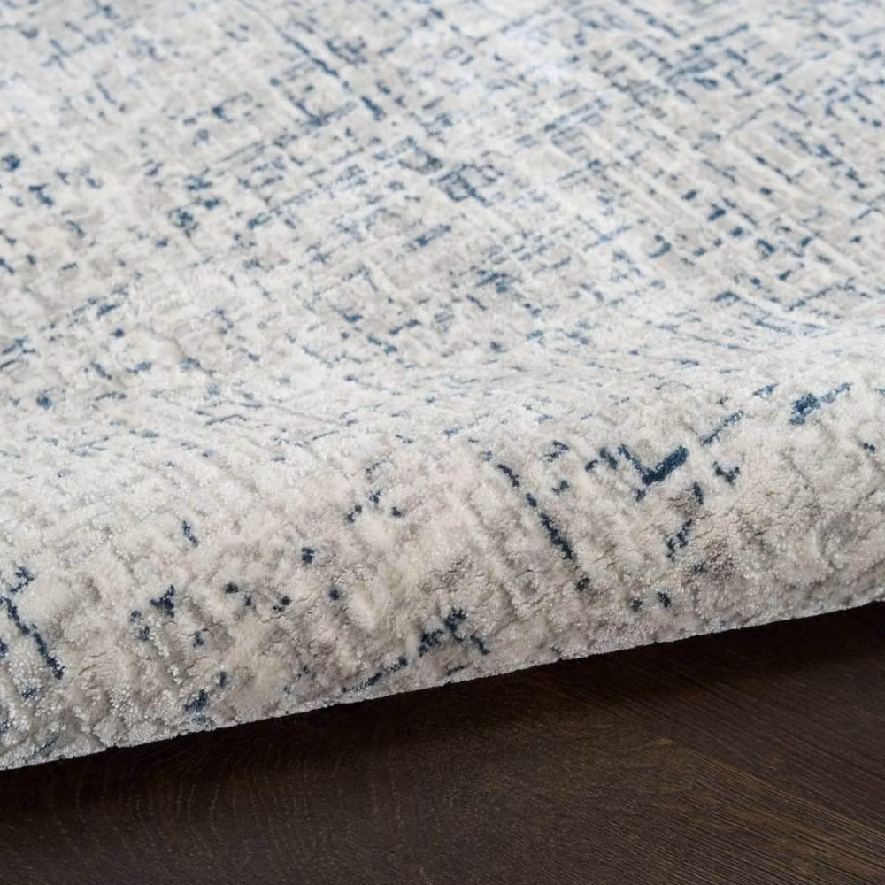 DKNY Grand Street Grn03 Ivory Blue Abstract Modern Rectangular Rug, W: 240 cm, D: 300 cm – 3