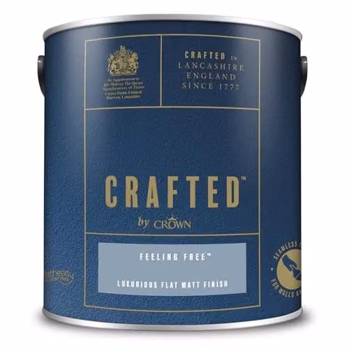 Crown Crafted Matt Emulsion Blue Dispersion Paint 2.5 l – 4