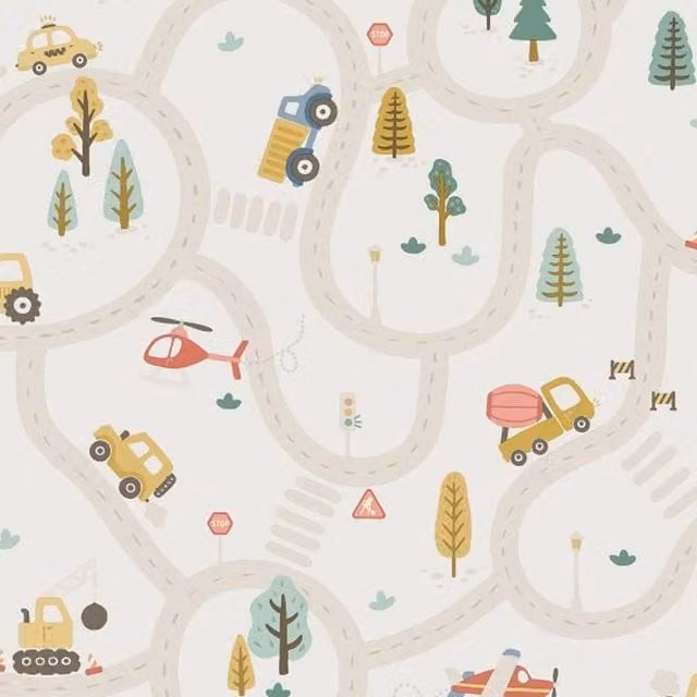 Holden Décor Roundabout Road Textured Abstract Multicolour Wallpaper