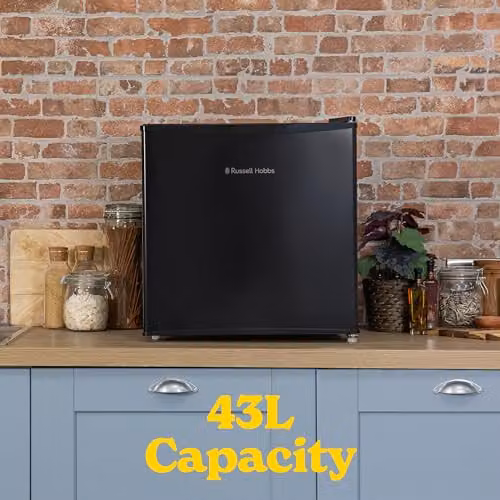 Russell Hobbs RHTTF0E1B Table Top Larder Mini Fridge, 43 Litre Capacity, Black – 3