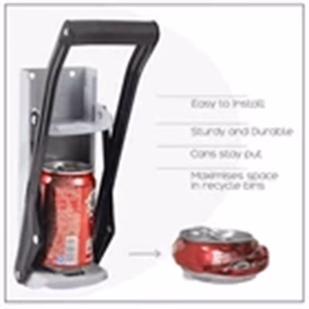 SPETLEK Grey Metal Can Crusher with Bottle Opener for Aluminium Tins – 2