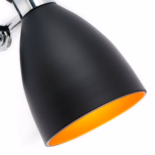 Netlighting Retro Adjustable Metal Wall Lamp in Black and Copper with E14 Base – 3