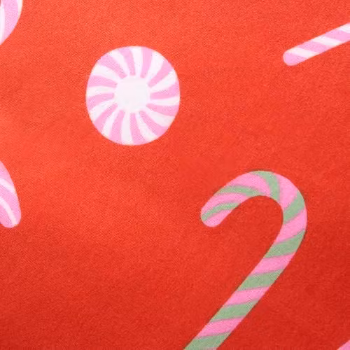 OHS Gingerbread Man Reversible Christmas Bedding Set in Pink and Red, Single Duvet Cover and Pillowcase, W/H: 135 x 200 cm, Pillowcase: 50 x 75 cm – 2