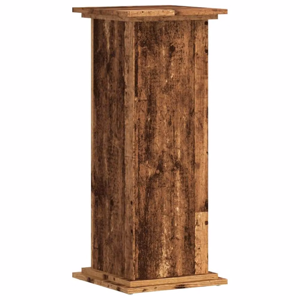 Berkfield Home Modern Plant Stand in Brown Wood, W/D/H: 33 x 33 x 80 cm – 3