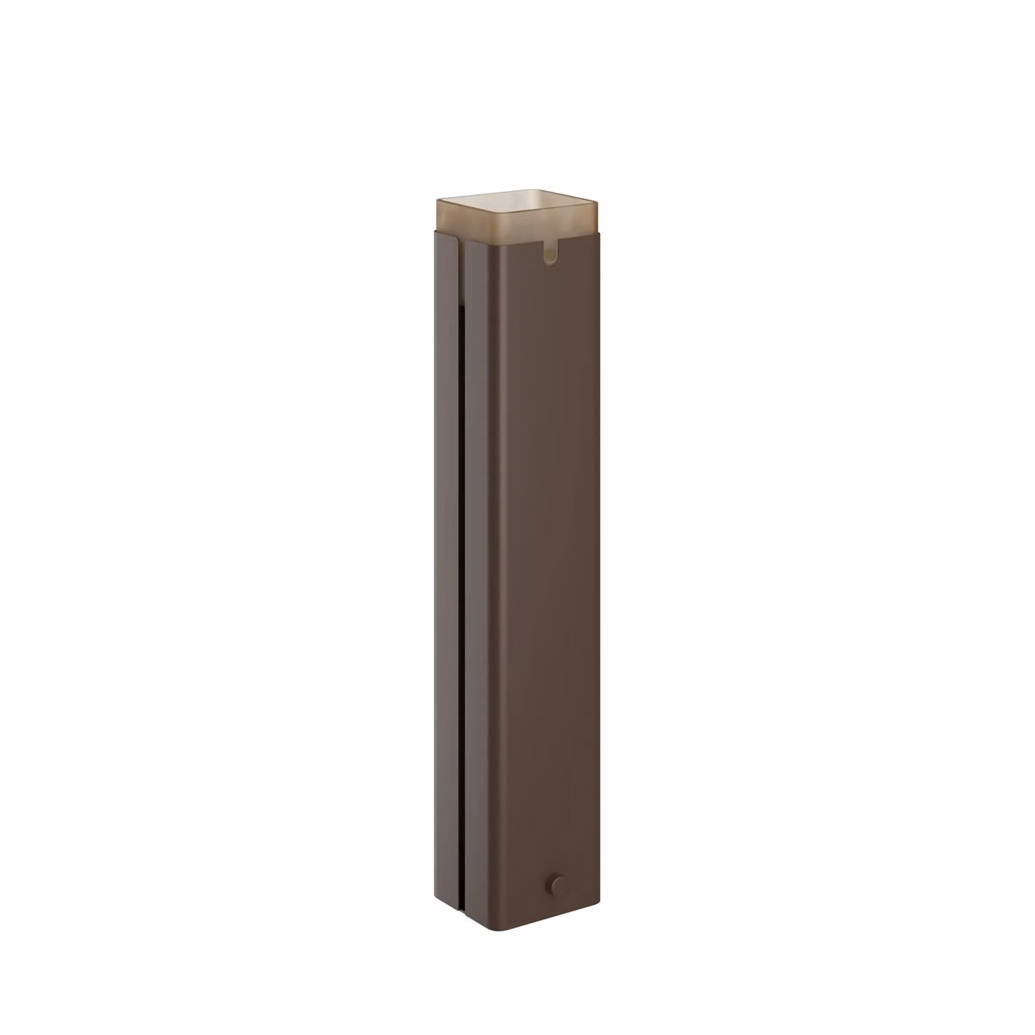 Dome Deco IBU Hurricane M Brown Metal Tabletop Pillar Candle Holder