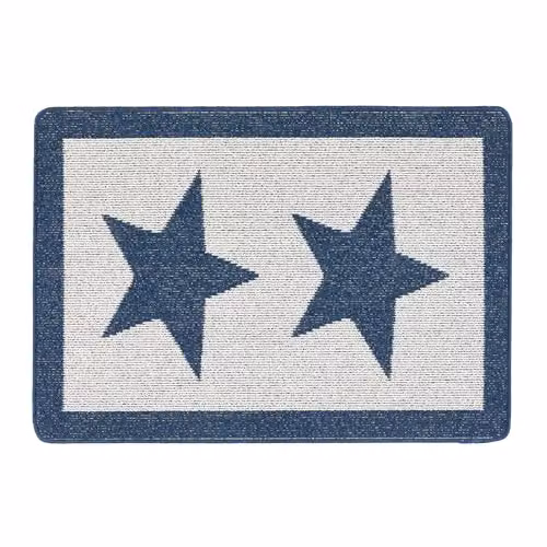 My Mat Stain Resistant Star Runner in Blue, W: 67 cm, L: 100 cm