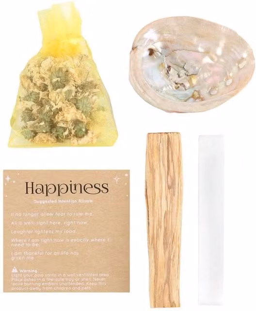 Something Different Herbal Magick Happiness Spell Kit in White and Multicolour