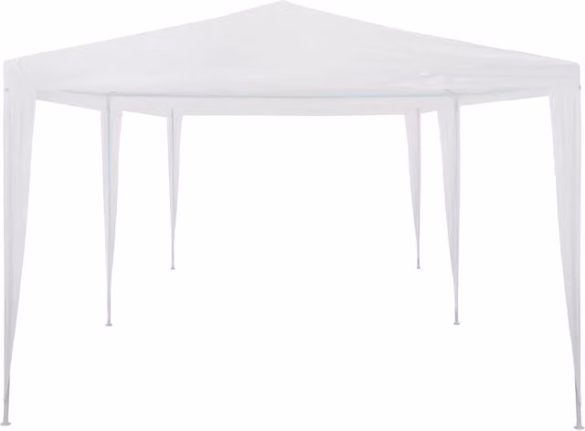 Berkfield Home Party Tent in White with Steel Frame, W/D/H: 6 x 3 x 3 m