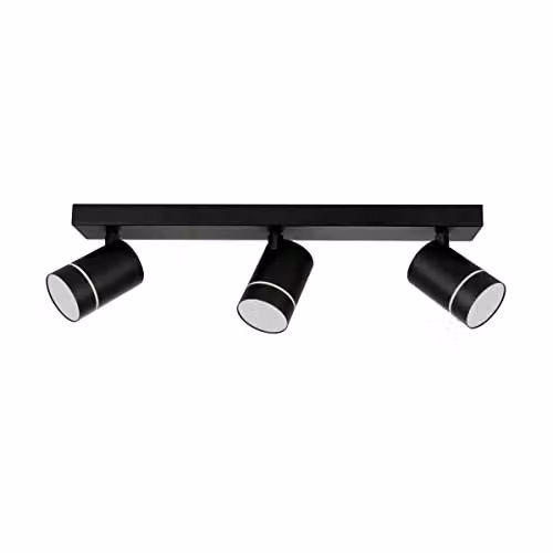 Netlighting Selma Modern LED Ceiling Spotlight Bar in Black, 4000K