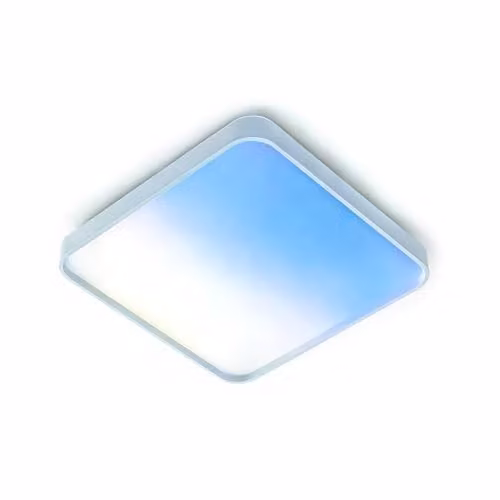 ENER-J RGBIC Scenic Surface LED Ceiling Light, Square, Multicolour and White, W/D/H: 38 x 38 x 4 cm, Dimmable with Scene Modes – 1