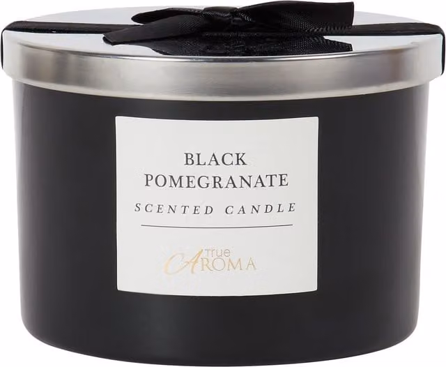 True Aroma Black Pomegranate Scented Candle