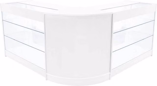 Monstershop Helios LED Shop Counter Set CM60 and 2 x K1200 in White