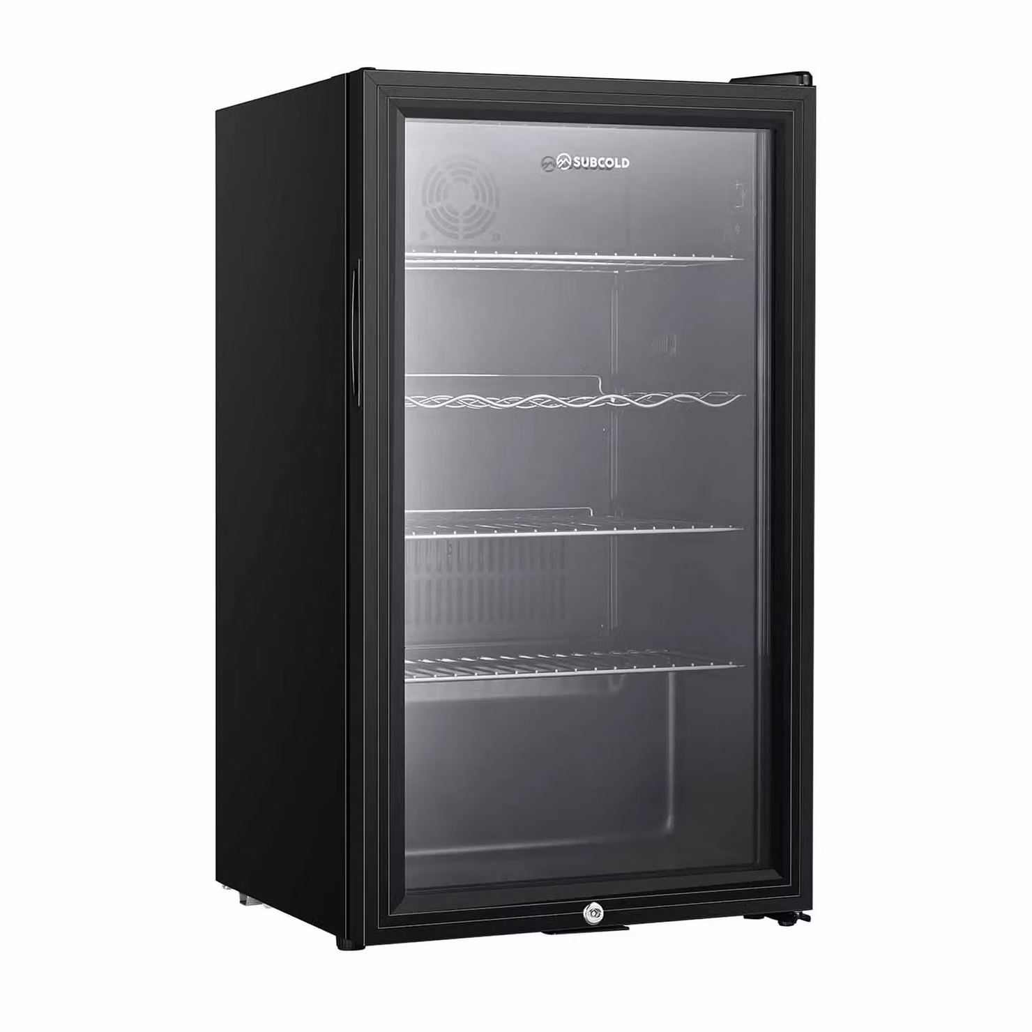 Subcold Super 85 LED Under Counter Beer Fridge in Black and Silver with Compressor and Lockable Glass Door, W/D/H: 43.5 x 47.5 x 84.8 cm – 5