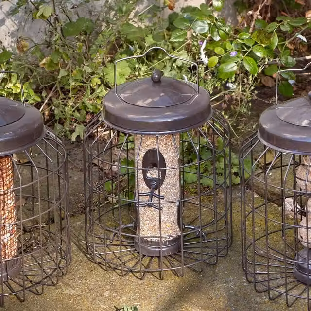Gardman Heavy Duty Squirrel Proof Seed Feeder, Brown