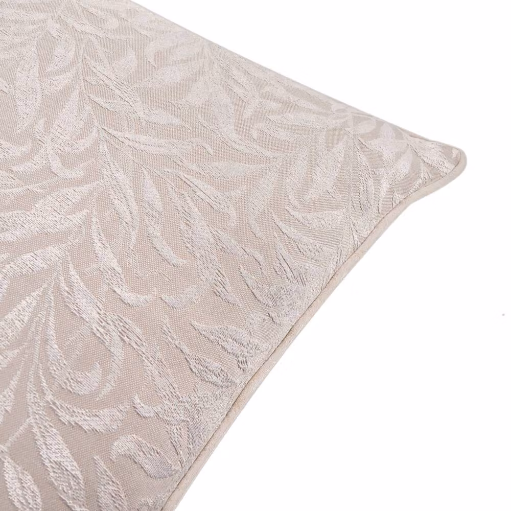 Morris & Co Willow Bough Floral Jacquard Square Cushion in Beige, W/D/H: 55 x 55 x 55 cm – 2
