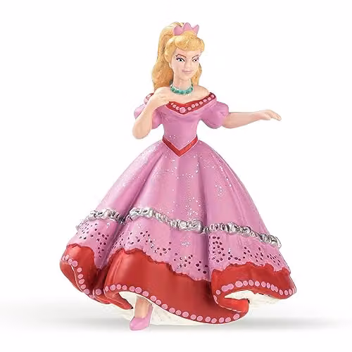Papo Enchanted World Collection Pink Ball Princess Figure, H 9 cm x W 5 cm x D 7 cm – 1
