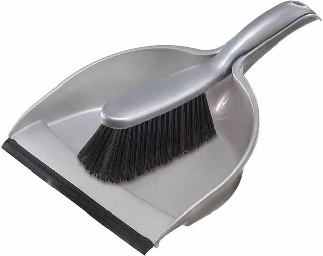 Harris Seriously Good Wall Mountable Dustpan & Brush Set in Grey