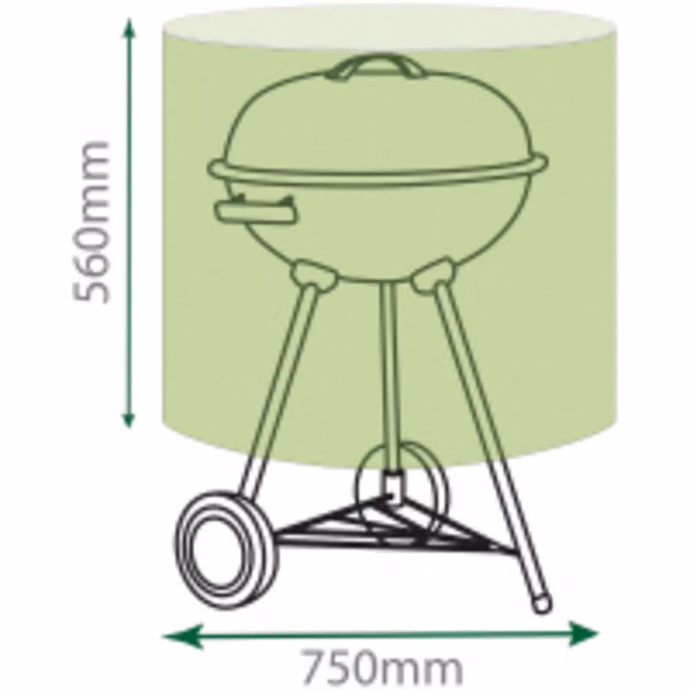 St Helens Home & Garden Water Resistant Kettle BBQ Cover, Green – 1