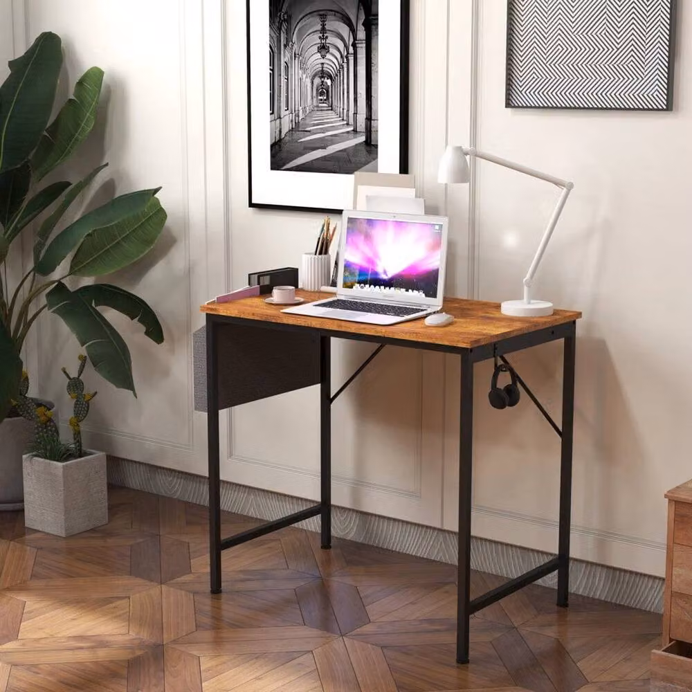 KORVIXA Brown Computer Desk and Laptop Study Table – 4