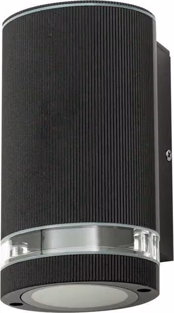 Litecraft Holme Black Outdoor Down Wall Light