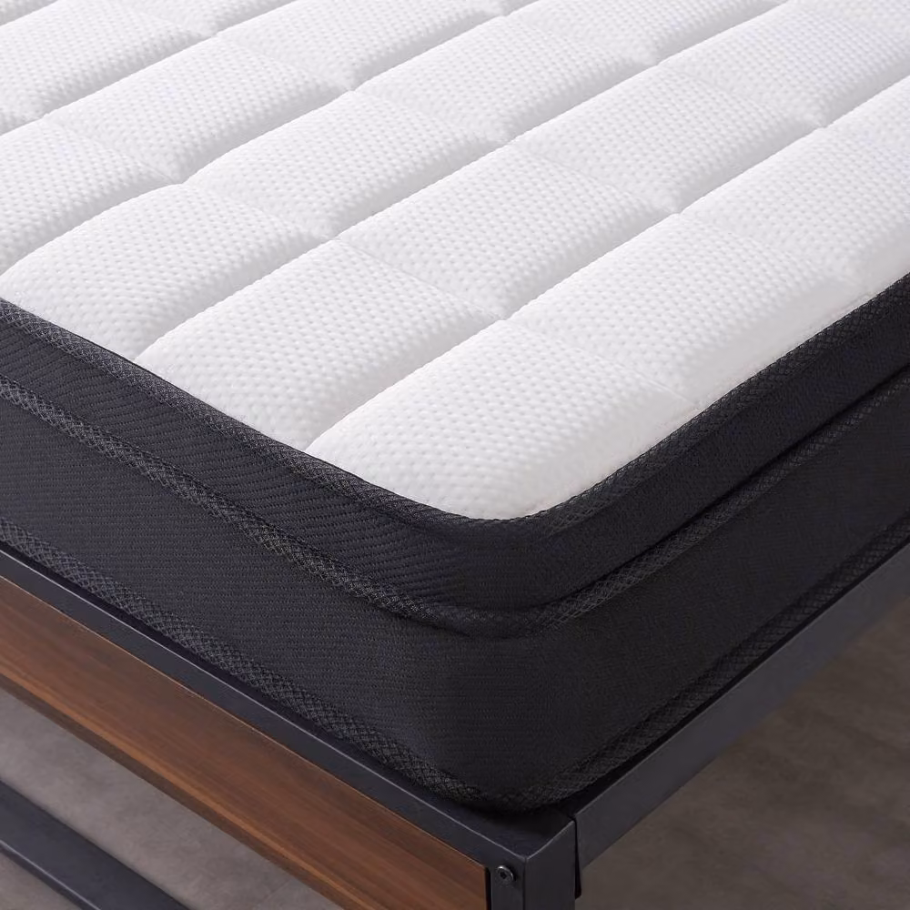 Rolipo Hybrid Orthopaedic Memory Foam Double Mattress, White, W/D/H: 140 x 200 x 24 cm – 2