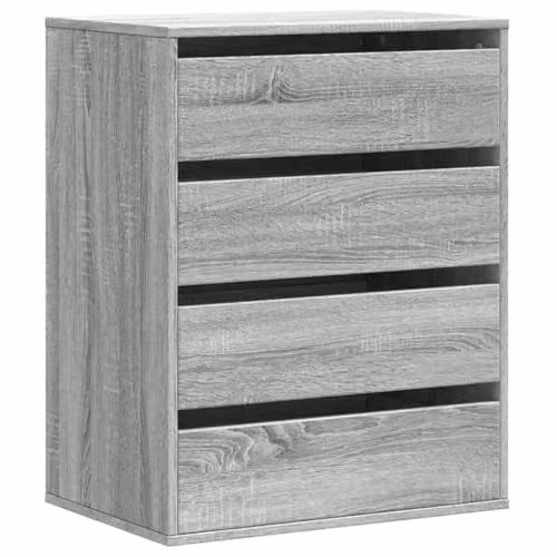 vidaXL Corner Chest of Drawers in Grey Sonoma, W/D/H: 60 x 41 x 76 cm