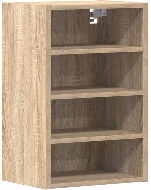 Berkfield Home Wall Mounted Hanging Cabinet in Sonoma Oak, Light Brown, W: 40 cm, D: 29.5 cm, H: 60 cm – 1