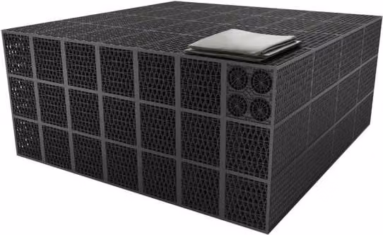 Rainsmart 24 Tonne Triple Soakaway Crate Set in Black, 10 Cubic Metre Kit