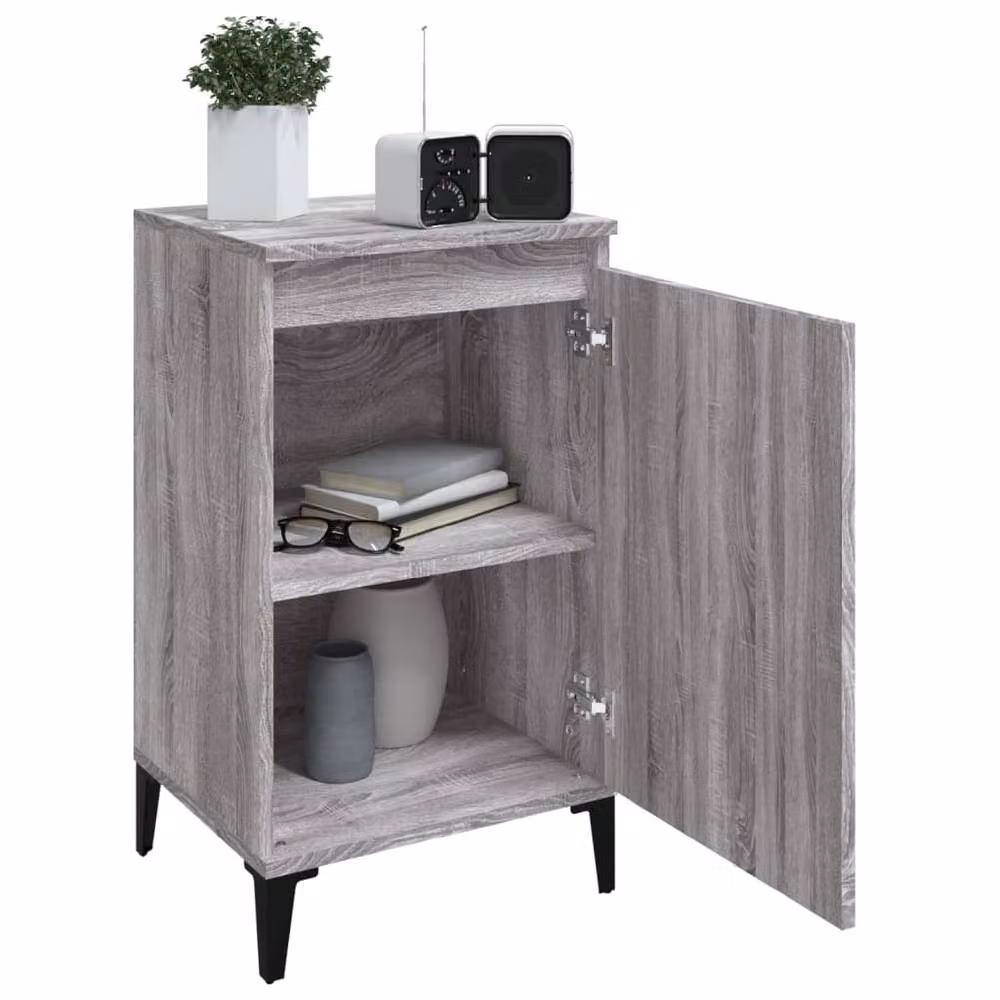 Berkfield Home Grey Sonoma Bedside Cabinet W/D/H: 40 x 35 x 70 cm – 3