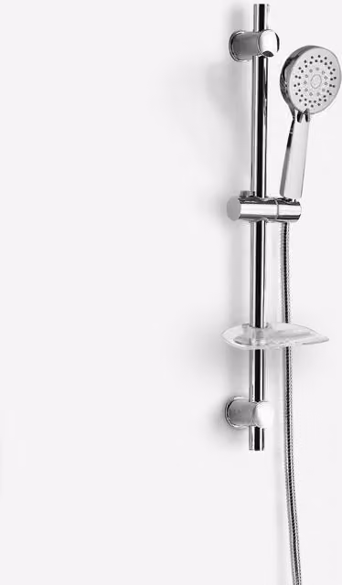 Nes Home 3 Mode Adjustable Handset and Slider Rail Kit in Chrome Metallic Silver