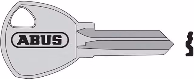 ABUS 65 Series Mechanical Key Blank in Brass and Silver