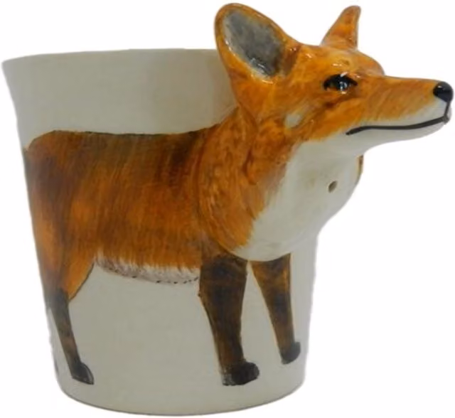 On Trade Winds White Ceramic Fox Mug
