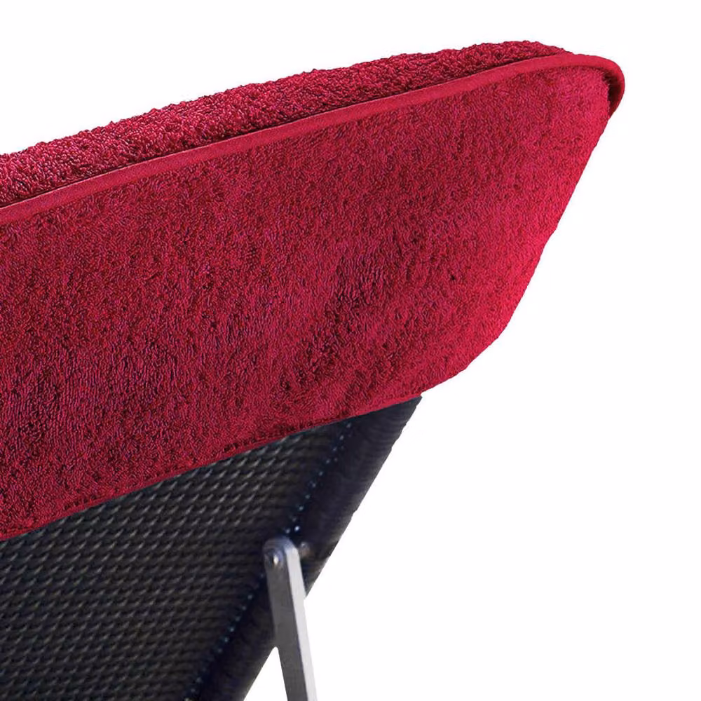 Berkfield Home Soft Cotton Terry Beach Towels, 2 Pack, Red, W: 75 cm, L: 200 cm, 400 GSM – 4