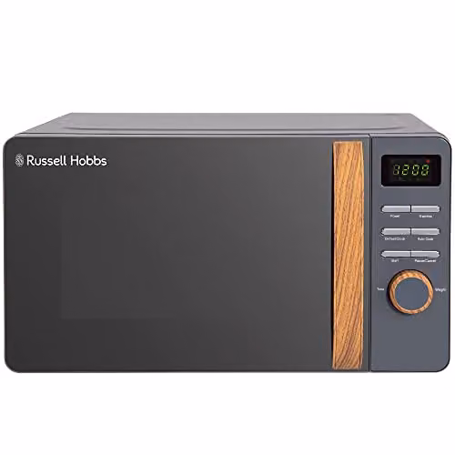 Russell Hobbs 17 L Solo Digital Microwave in Grey with Timer and Automatic Programs – 1