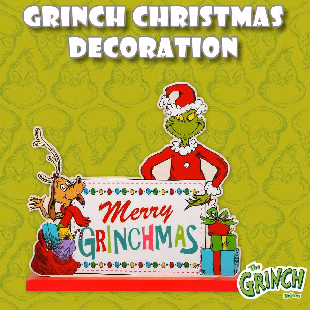 VFM e-Store Grinch 3D Christmas Decoration Figure, Green and Multicolour, W/H: 22 x 21 cm – 3