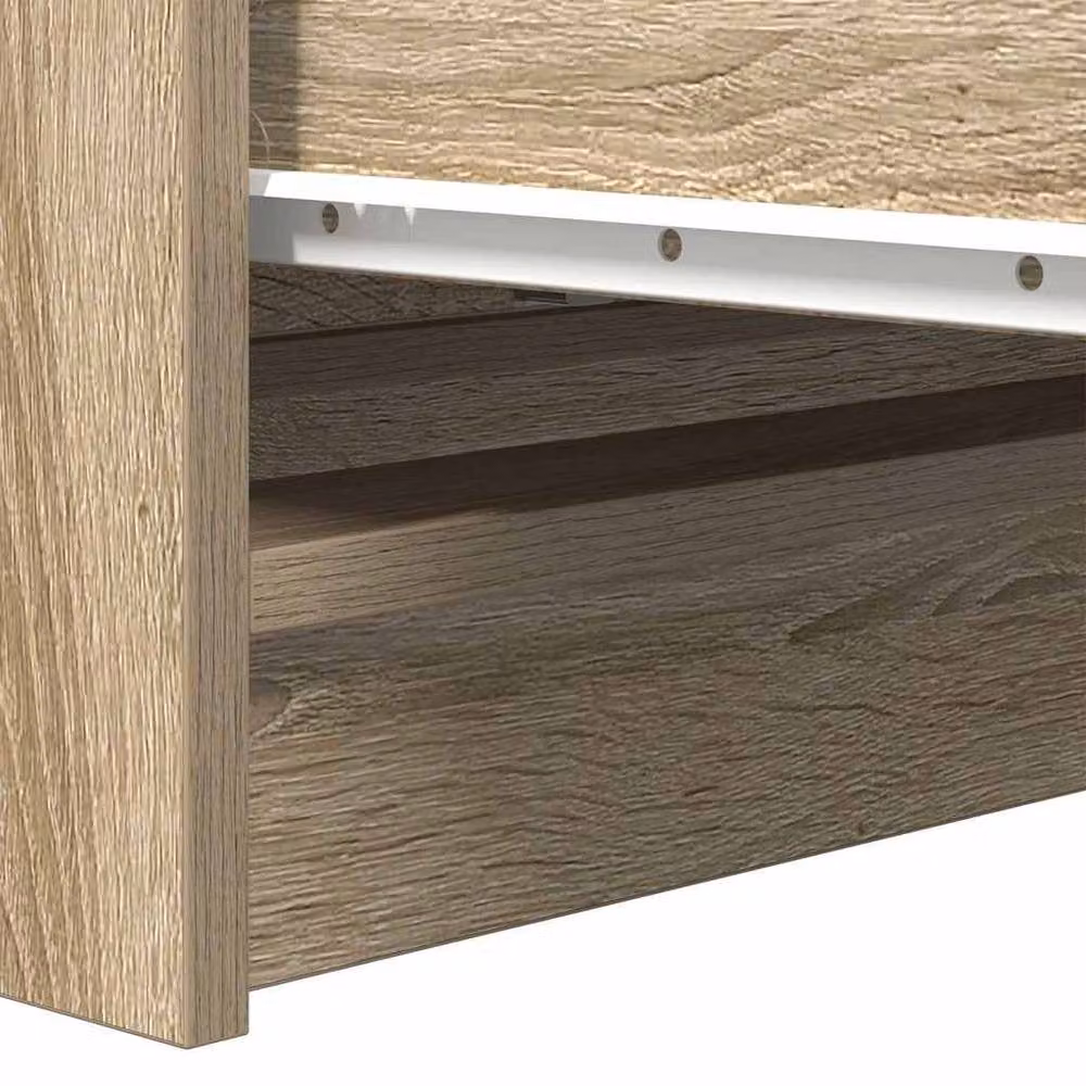 Berkfield Home Sonoma Oak Sideboard in Light Oak, W/D/H: 80 x 35 x 99 cm – 3