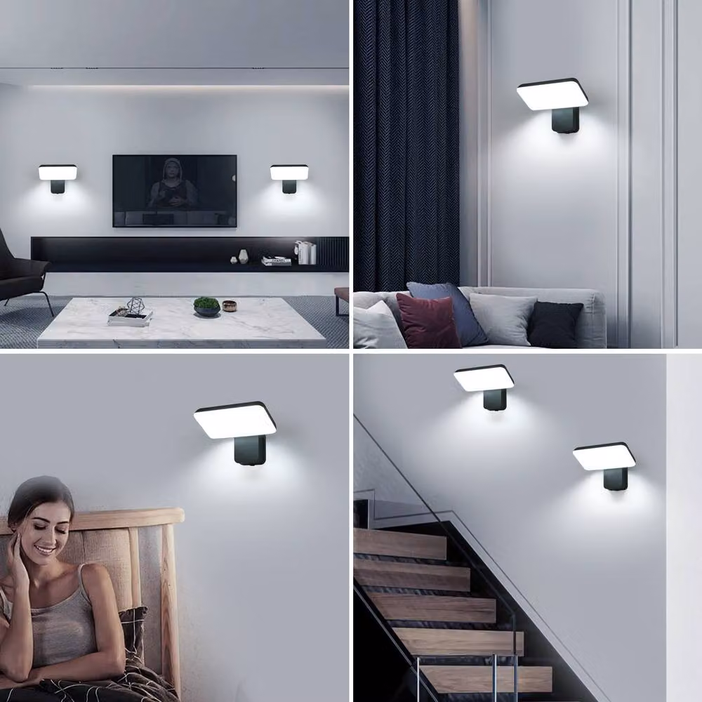 Pheashine Black Adjustable LED Outdoor Wall Light, 16W, 6000K Cool White, Height: 20 cm – 4