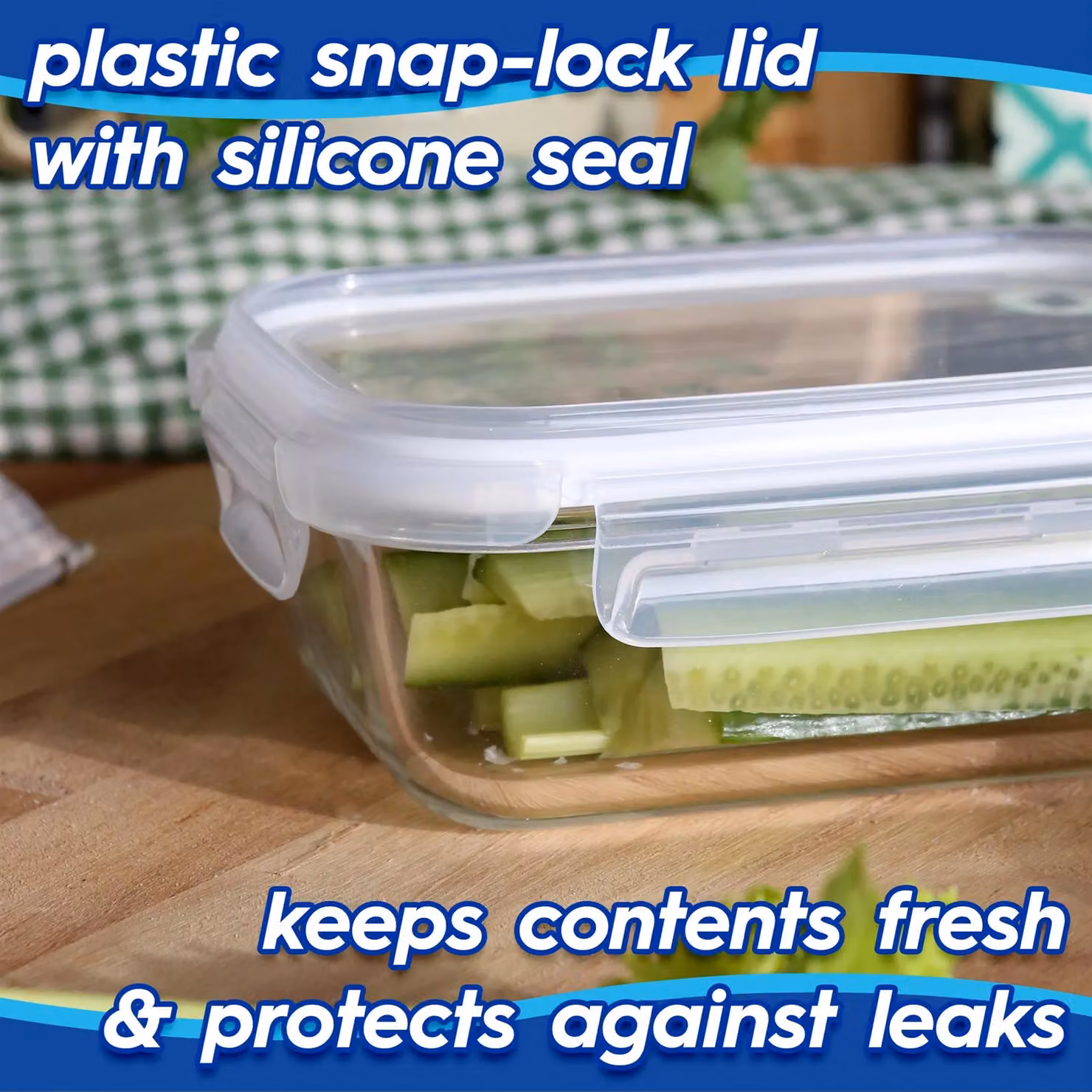 Harbour Housewares 5 Pack Glass Food Storage Containers, 1L Airtight Leakproof Meal Prep Tubs in White – 3
