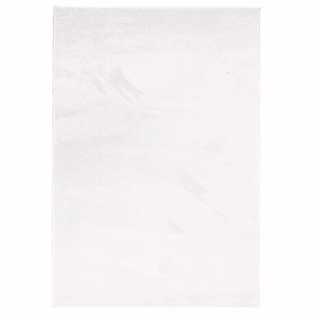 Berkfield Home Oviedo Short Pile Rug in Beige and White, W: 160 cm, L: 230 cm – 1