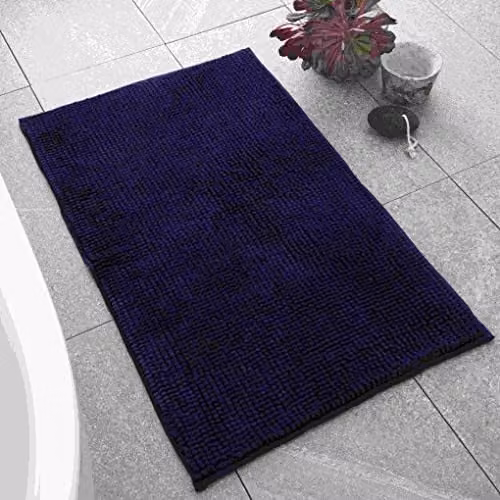 Catherine Lansfield Bobble Bath Mat Blue W: 50 cm, D: 80 cm