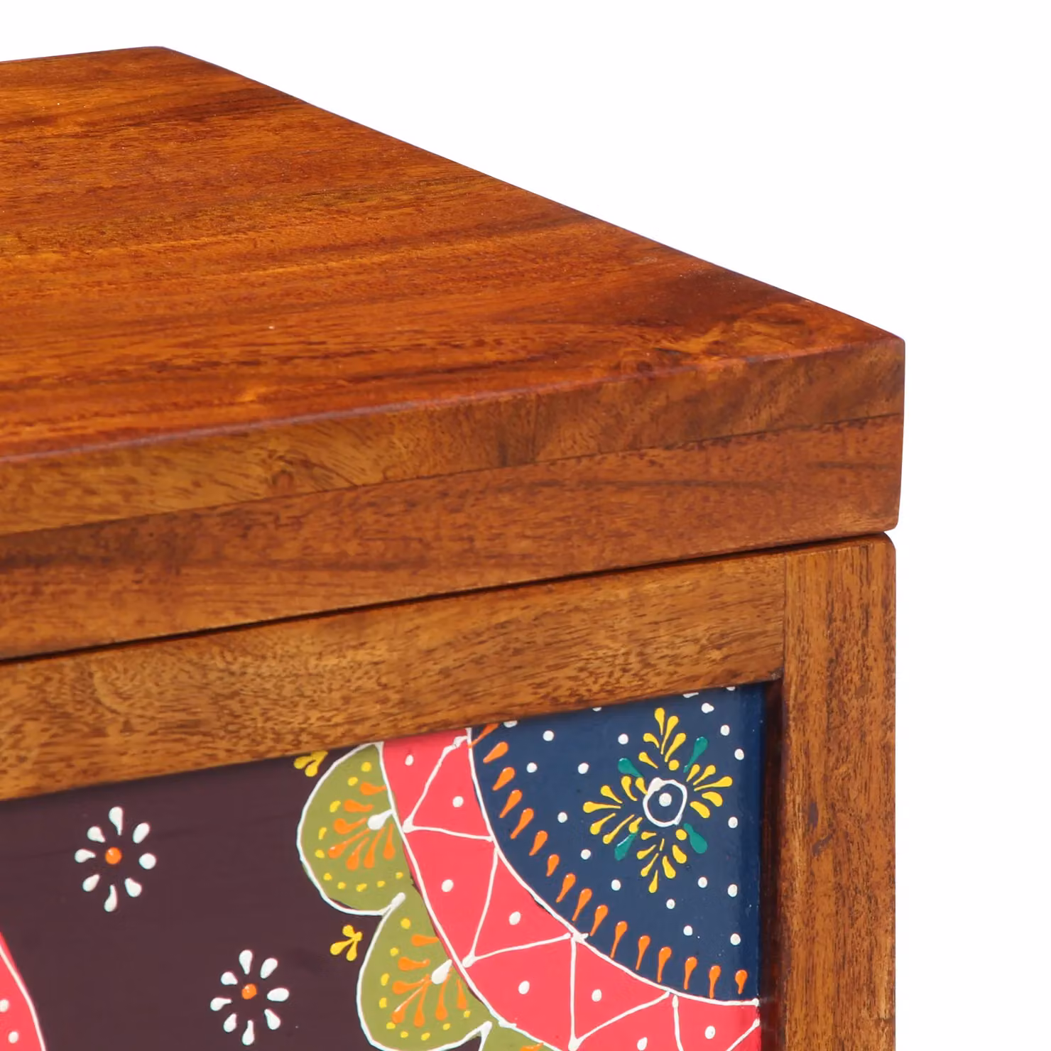 Berkfield Home Acacia Wood Storage Box in Honey Brown, W/D/H: 50 x 30 x 40 cm – 3